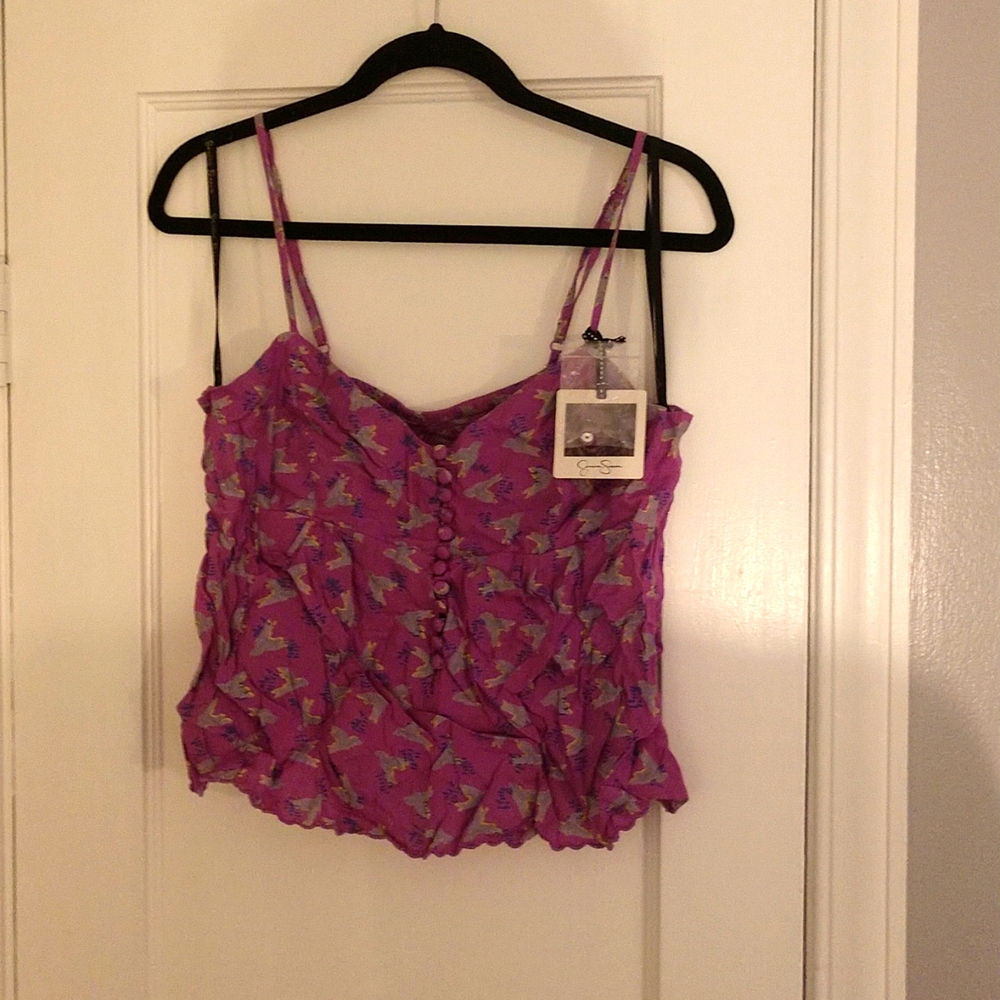 Jessica Simpson bird printed tank top